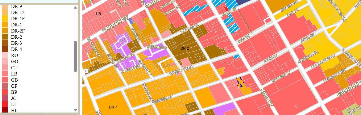 Downtown Charleston Zoning